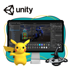Мир игр на Unity 2D на популярном движке + AI-помощники - КИБЕРшкола программирования для детей, компьютерные курсы для школьников, начинающих и подростков - KIBERone г. Самара